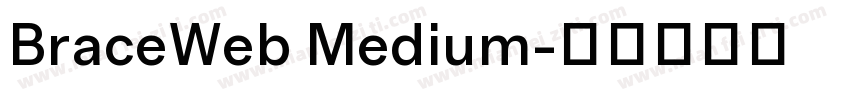 BraceWeb Medium字体转换